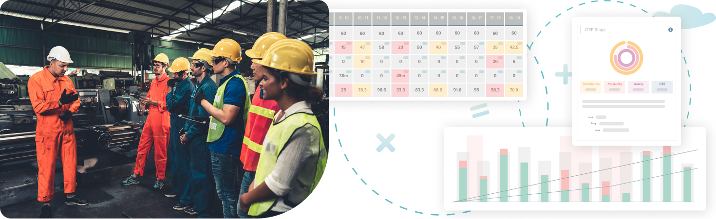 Management Team with smart dashboards