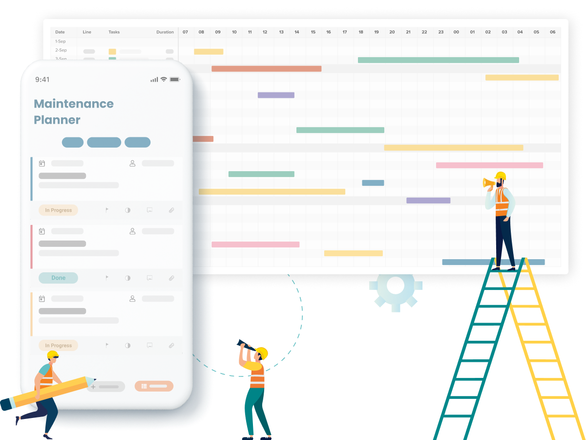 sync mchine maintenance with production schedule